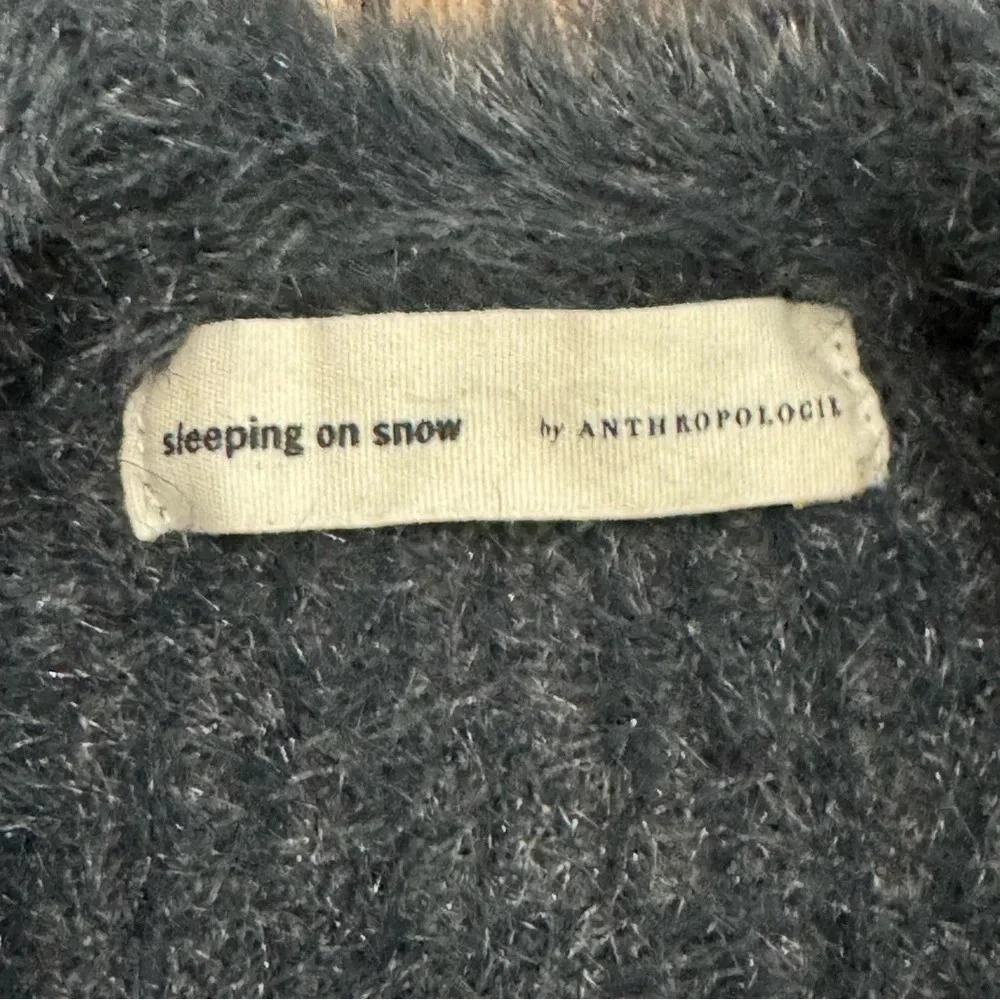 Anthropologie Sleeping on Snow open cardigan. Dark gray, size XS. NWOT - Picture 3 of 9